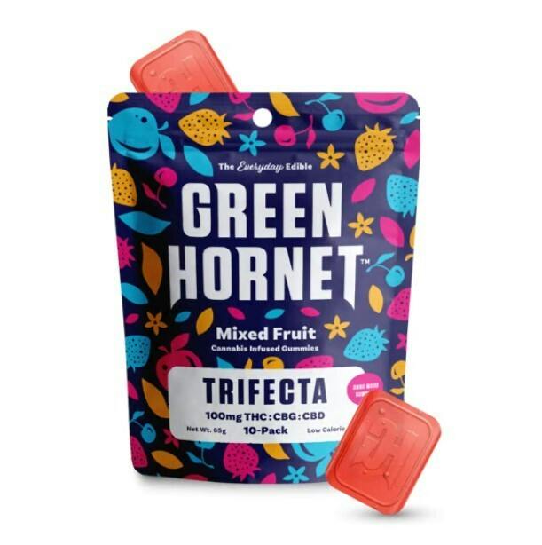Green Hornet - 100mg Mixed Fruit Trifecta Gummy