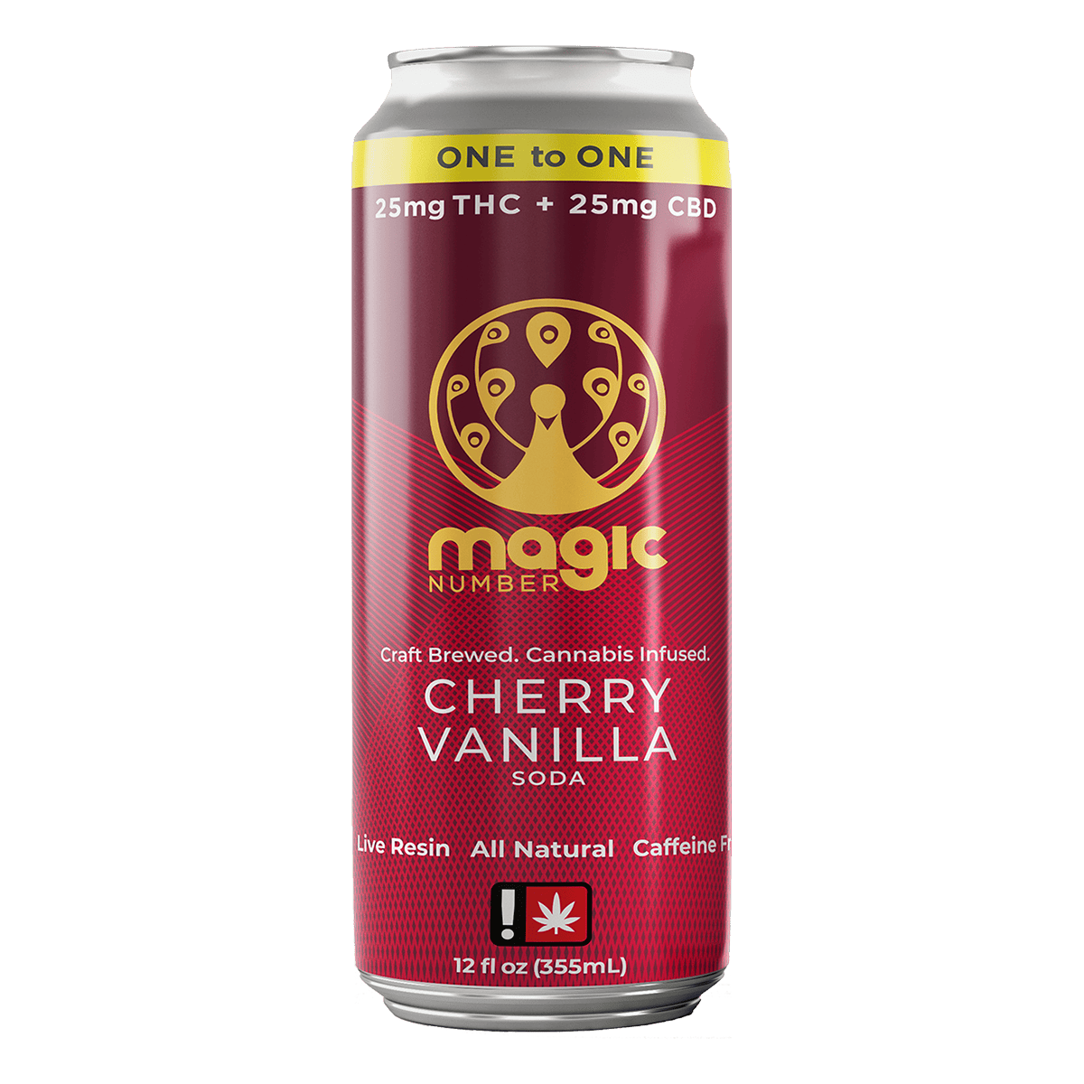 Cherry Vanilla Soda 25mg THC/25mg CBD