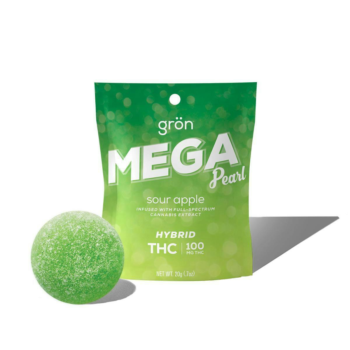 MEGA Sour Apple Pearl | 100mg | 10ct | 10mg/ea