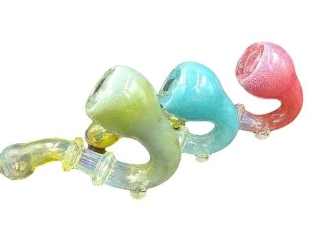 5" Pastel Fumed Sherlock Hand Pipes | Assorted Colors