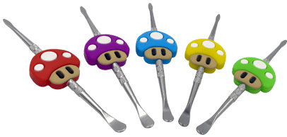 1up Mushroom Steel Dab Tool | Assorted Colors