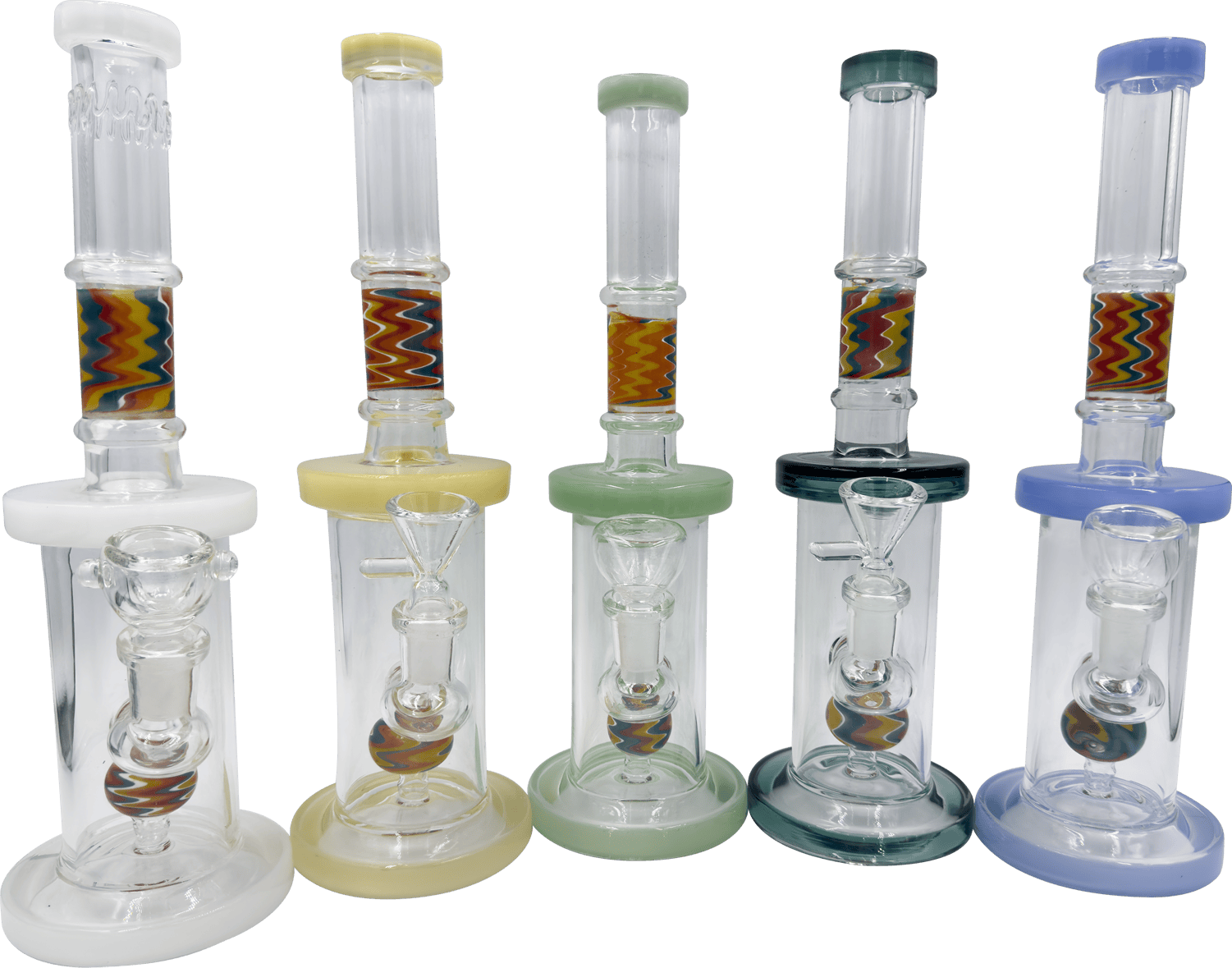 10" Wig-Wag Neck & Perc Hanger Bong