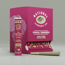 National Cannabis Company 1G Flavored Preroll - Tropical Trainwreck