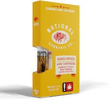 National Cannabis Company 1G Flavored Cartridge - Mango Mimosa