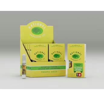 National Cannabis Company 1G Flavored Cartridge - Pineapple Wreck