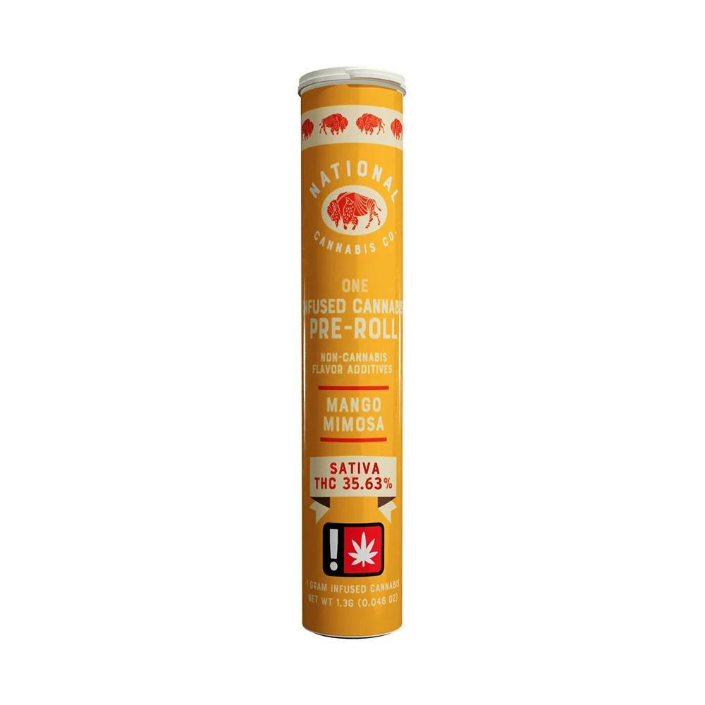 National Cannabis Company 1G Flavored Preroll - Mango Mimosa