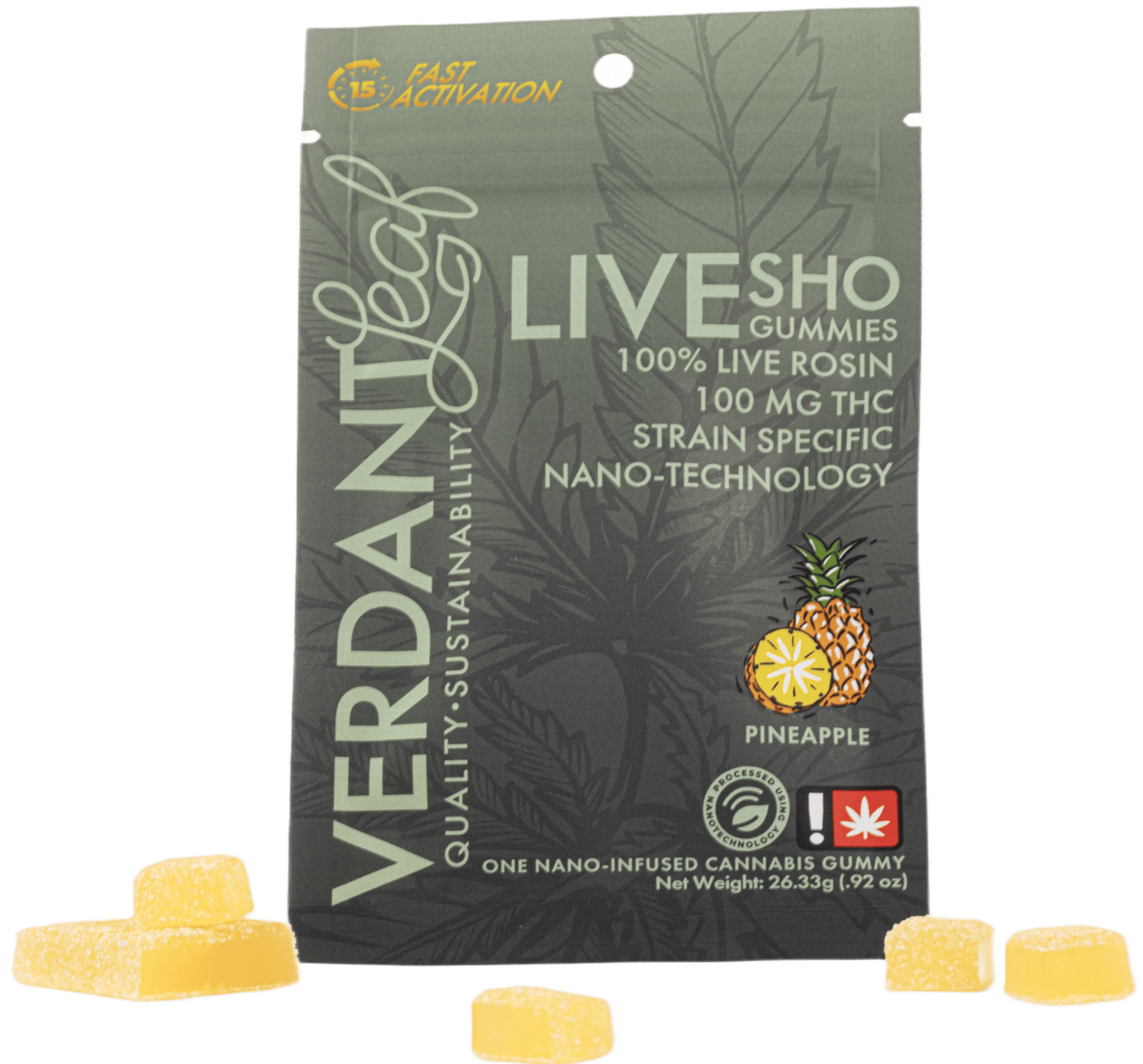 Pineapple Nano Gummies | Gummies | 100mg/ea