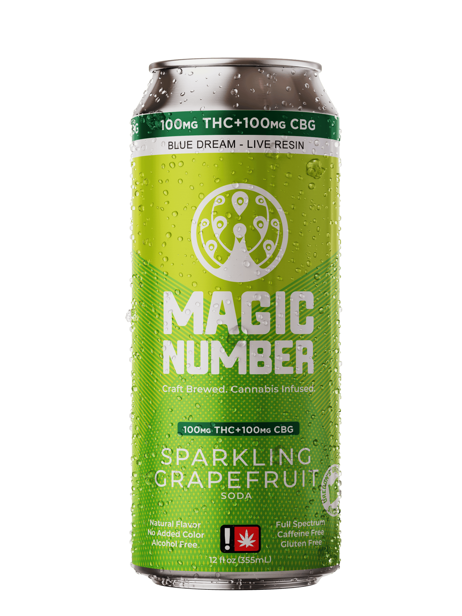 1:1 Grapefruit Soda | Carbonated | CBG:THC 100mg: 100mg | 12oz