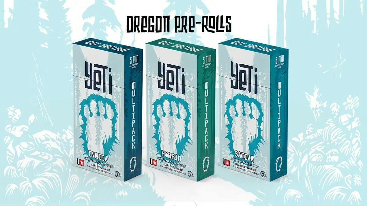 Yeti 1G Preroll 10 Pack - Bacio Mintz & Deep Space (INDICA)
