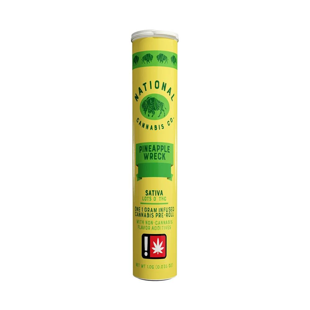National Cannabis Company 1G Flavored Preroll - Pineapple Wreck