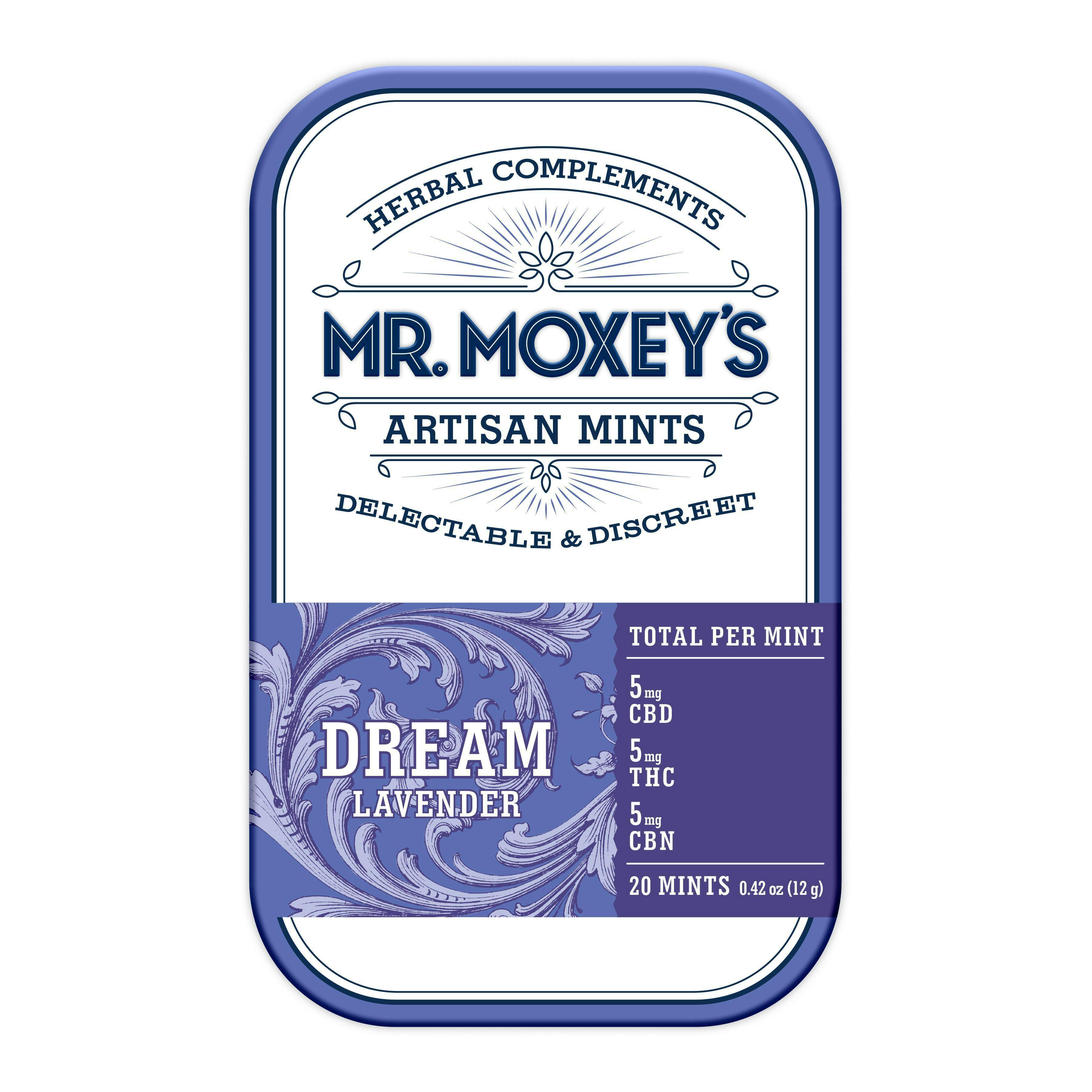 Dream 1:1:1 CBN Lavender Mints (100mg CBN/100mg CBD/100mg THC) by Mr. Moxey's