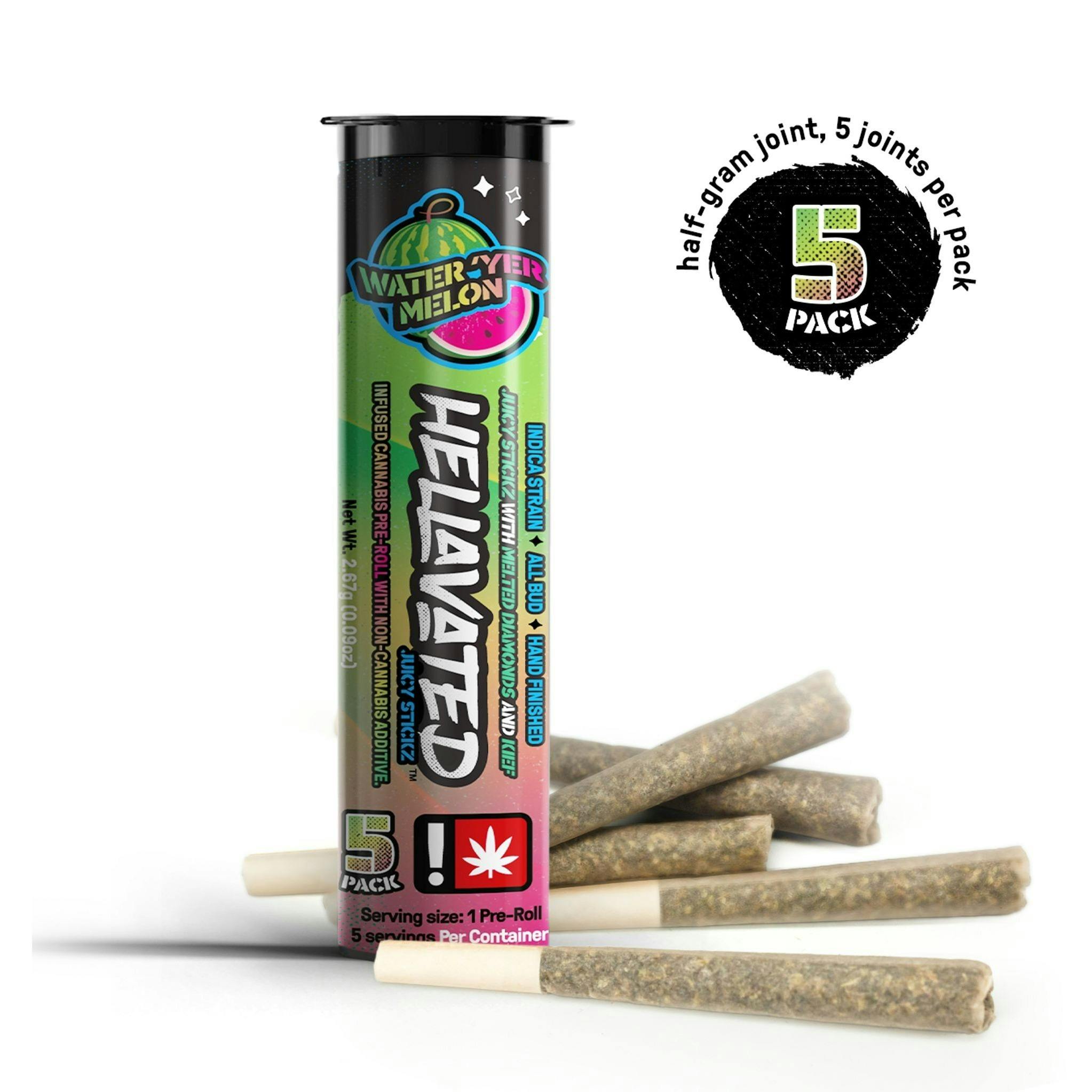 Water 'Yer Melon Juicy Stickz 5 pack