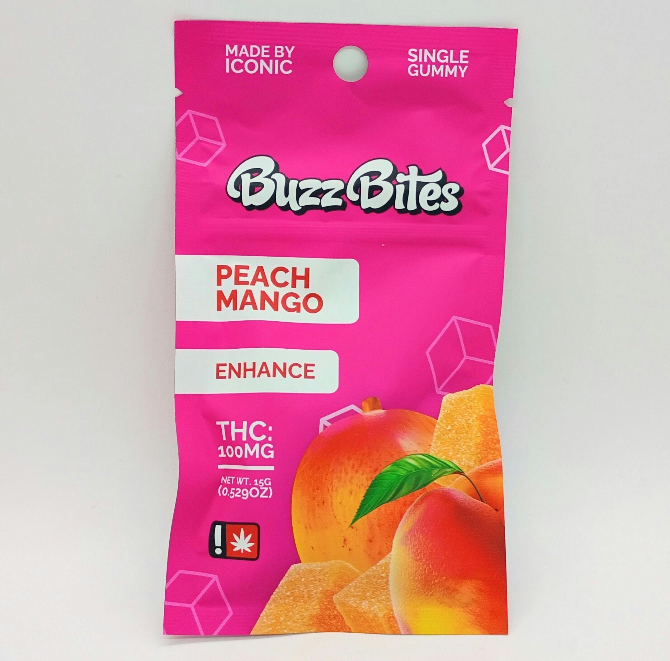 Legends- Peach Mango Enhance Buzz Bites Gummies
