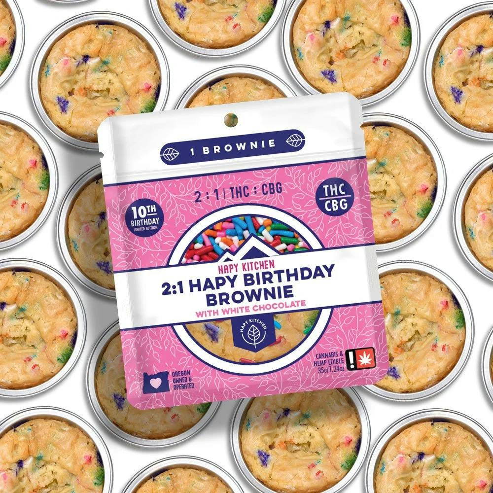 Hapy Kitchen 2:1 CBG Birthday Brownie Single Pack - 100mg