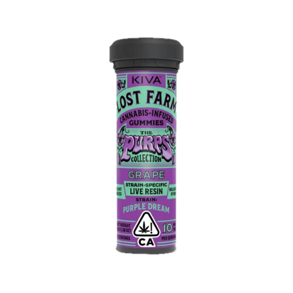 Grape 'Purple Dream' Live Resin Gummies | 100mg | 10ct | 10mg/ea