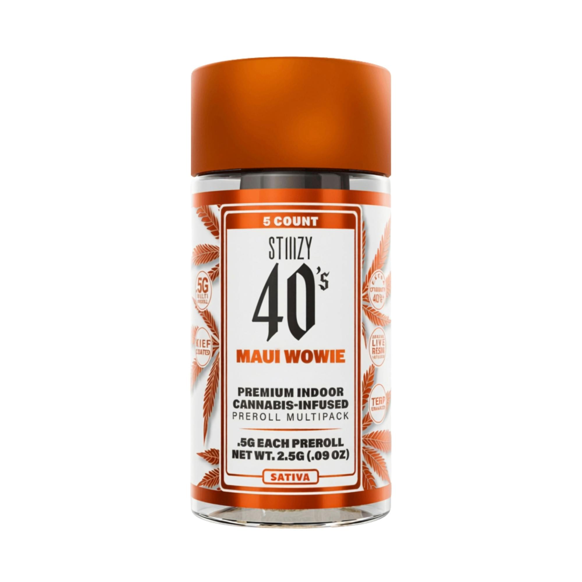 Maui Wowie - .5G 40's Infused Preroll 5 Pack
