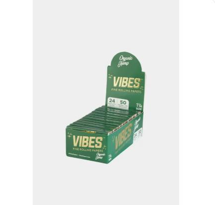Vibes Blue Rolling Papers with tips - Merchandise