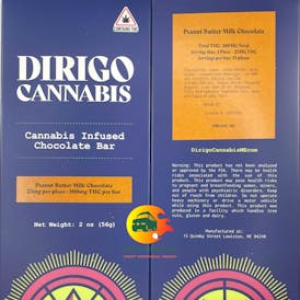 300 Mg Peanut Butter Milk Chocolate - Dirigo Cannabis