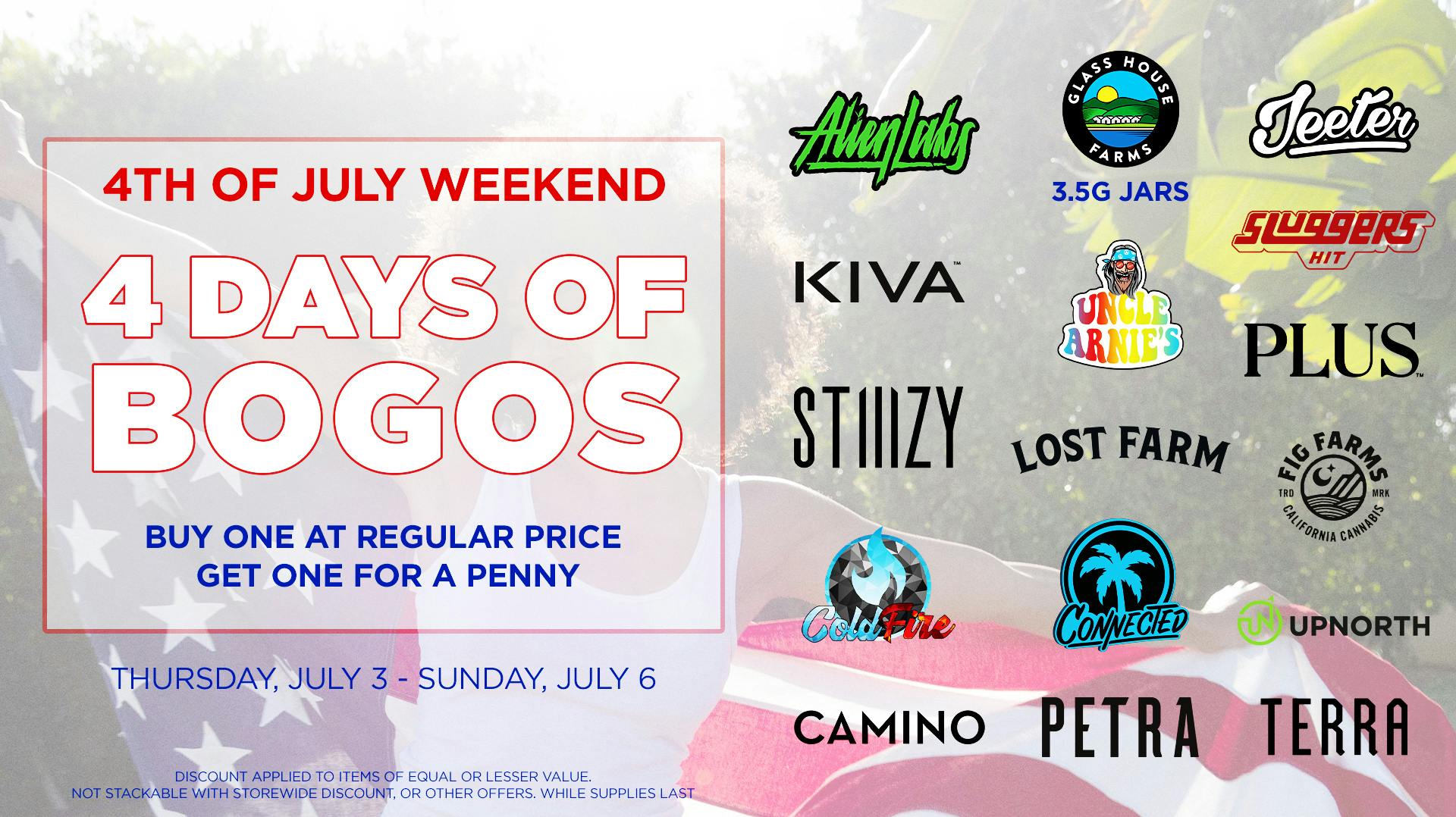are the dispensaries having a 4th of july sale
