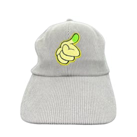 Grey Corduroy Green Thumb Hat