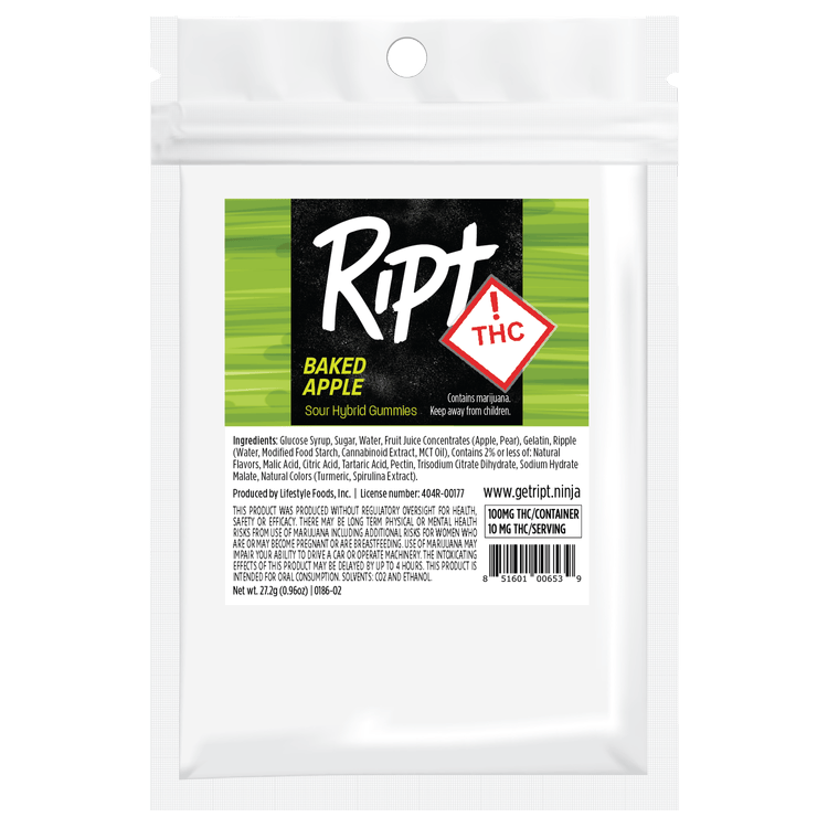 Ript - Baked Apple Gummies 100mg