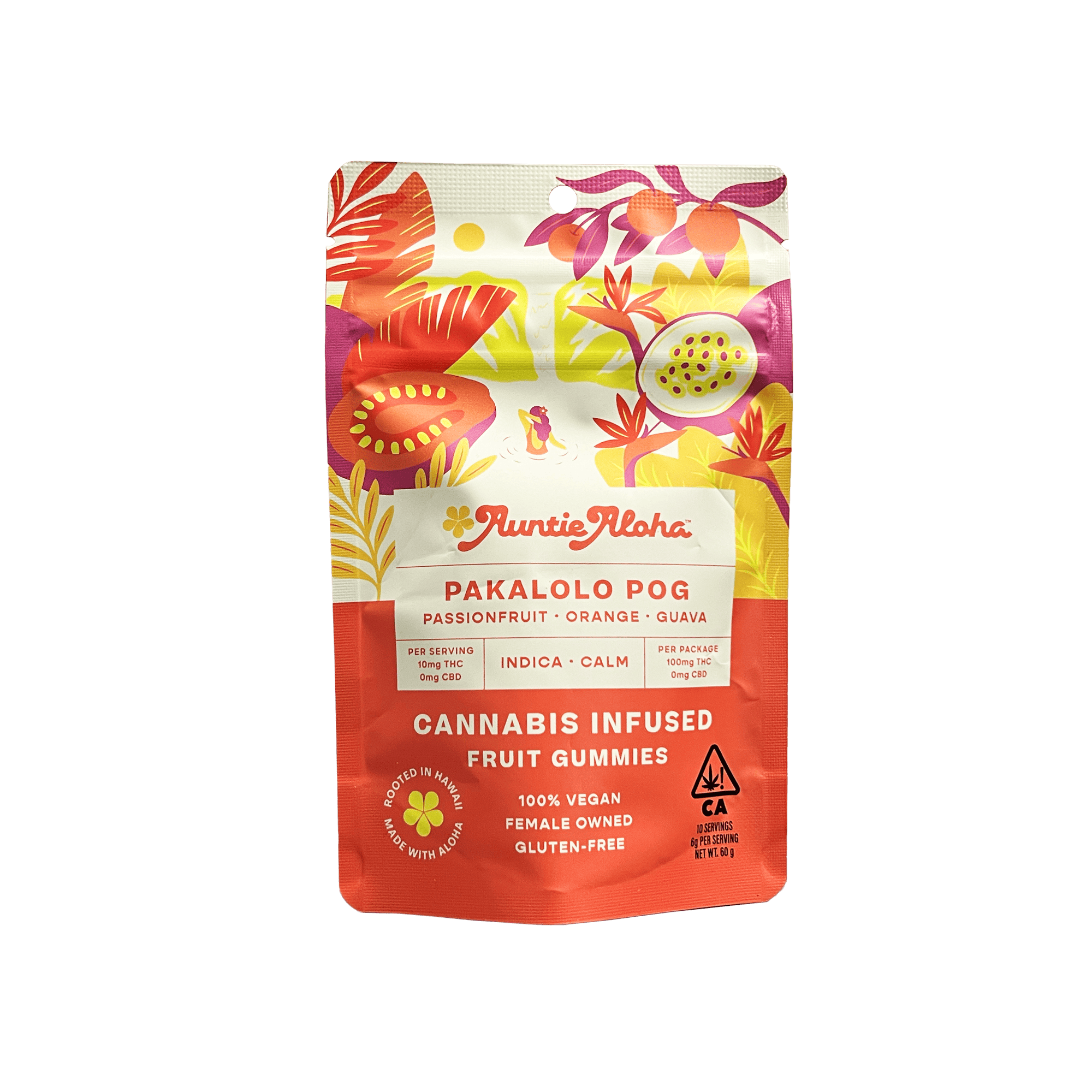 AUNTIE ALOHA - Pakalolo POG 10pk - 100mg - Edible