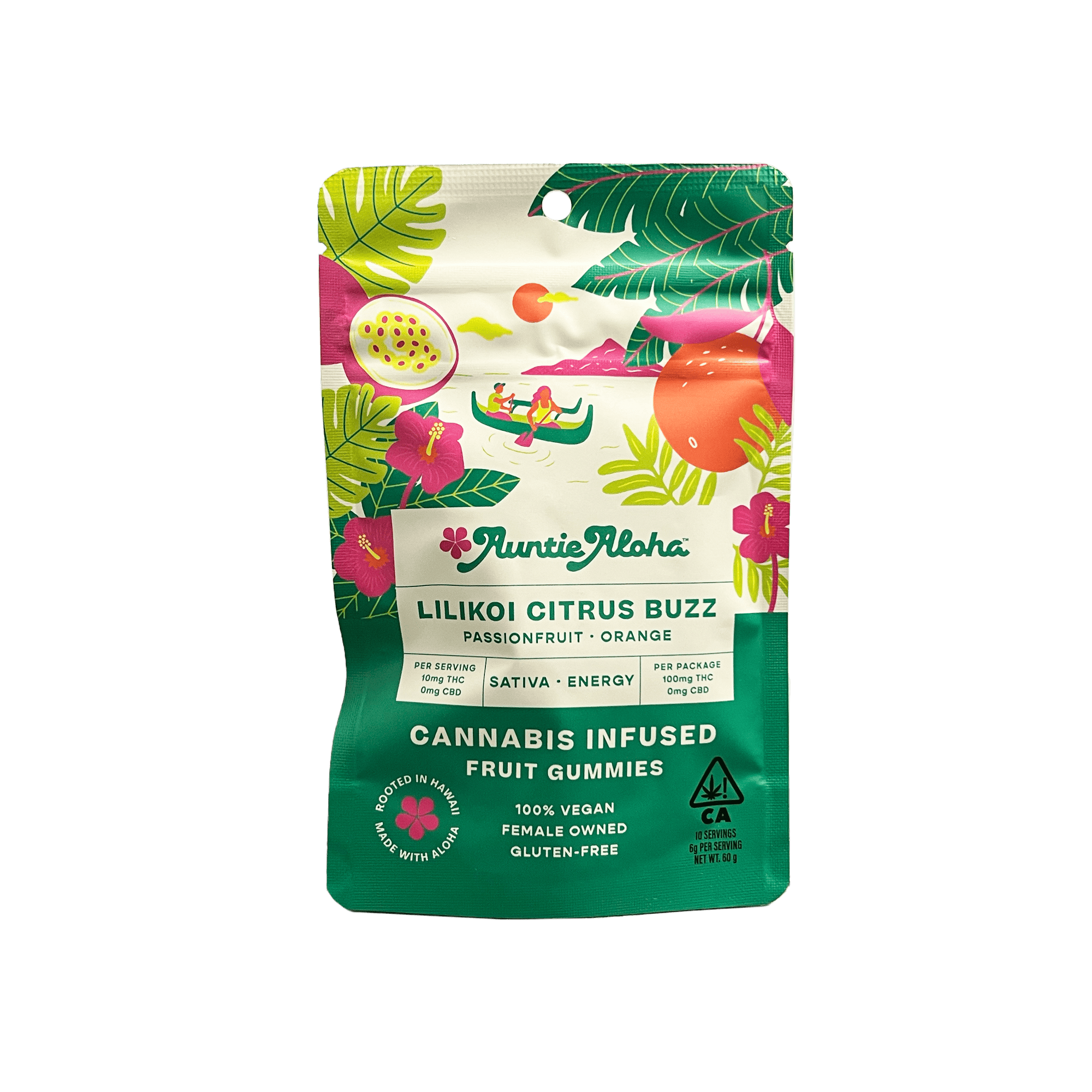 AUNTIE ALOHA - Lilikoi Citrus Buzz 10pk - 100mg - Edible