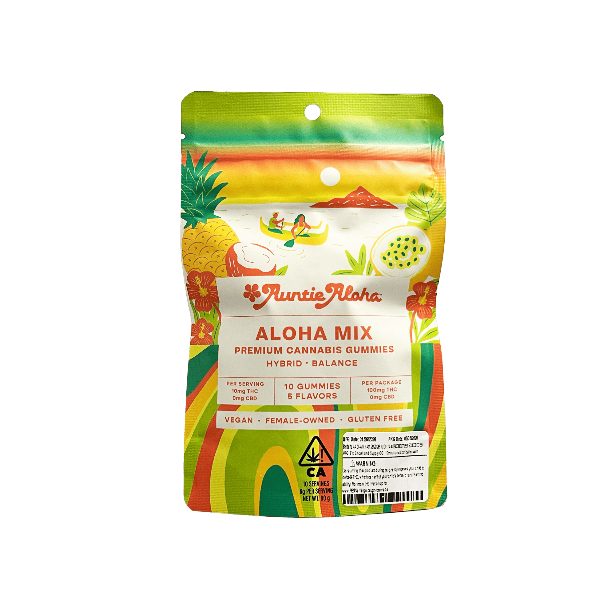 AUNTIE ALOHA - Aloha Mix 10pk - 100mg - Edible