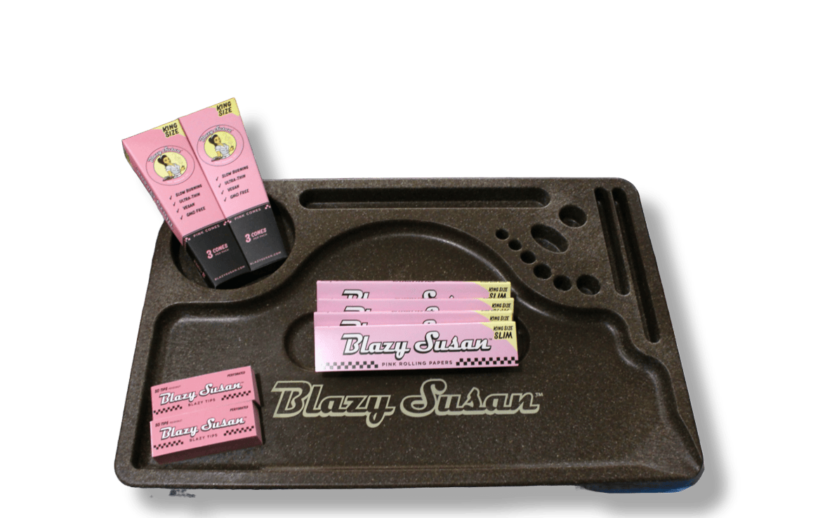 Blazy Susan - Hemp Plastic Rolling Tray