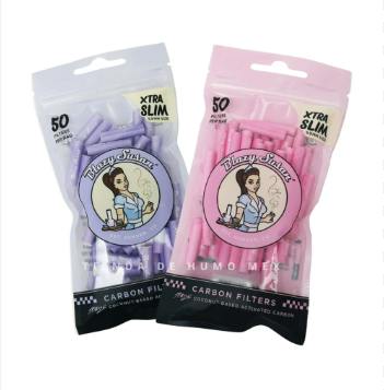 Blazy Susan - 50ct Activated Carbon Tips Xtra Slim