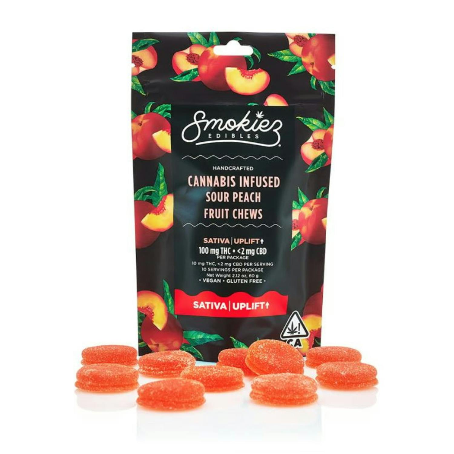 Sour Peach Gummies | 100mg