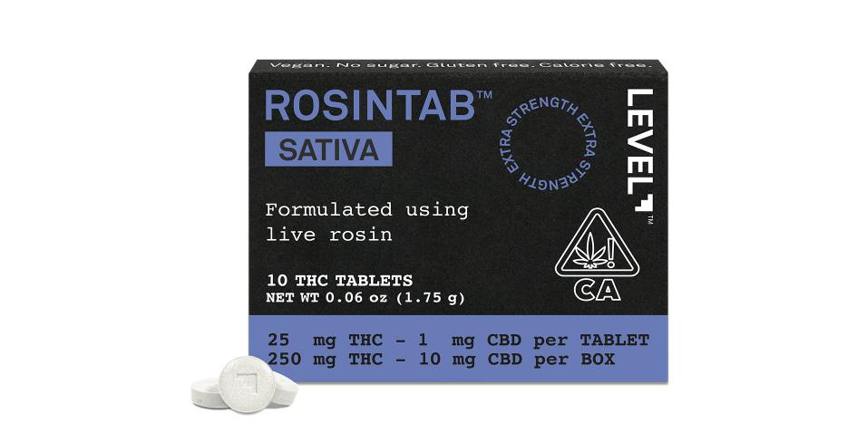 ROSINTAB | Sativa Tablets 25:1 THC:CBD | 250mg | 10ct | 25mg/ea