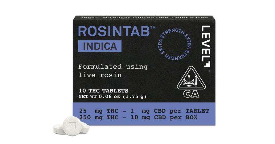 ROSINTAB | Indica Tablets 25:1 THC:CBD | 250mg | 10ct | 25mg/ea