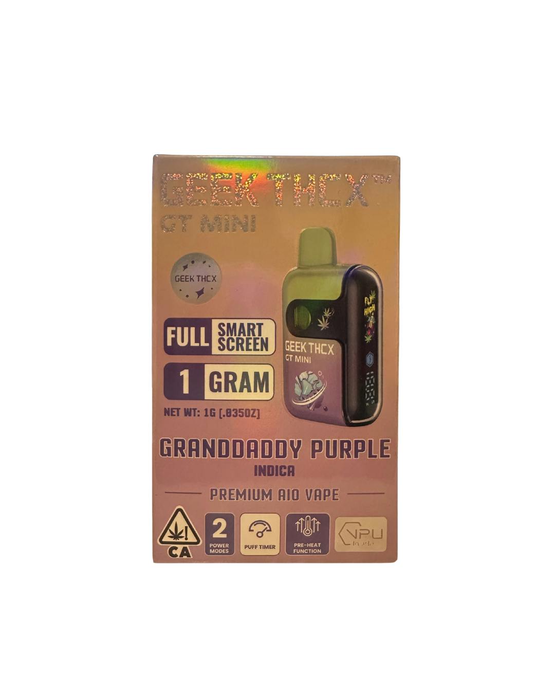 GEEK THCX | Grand Daddy Purple | Disposable | 1g by Geek Thcx