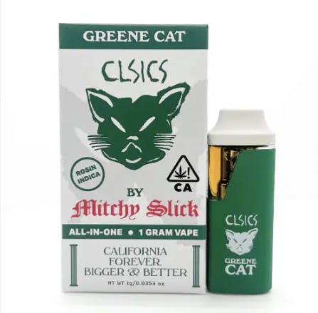 CLSICS Rosin & Rosin Infused Pre Rolls: Greene Cat
