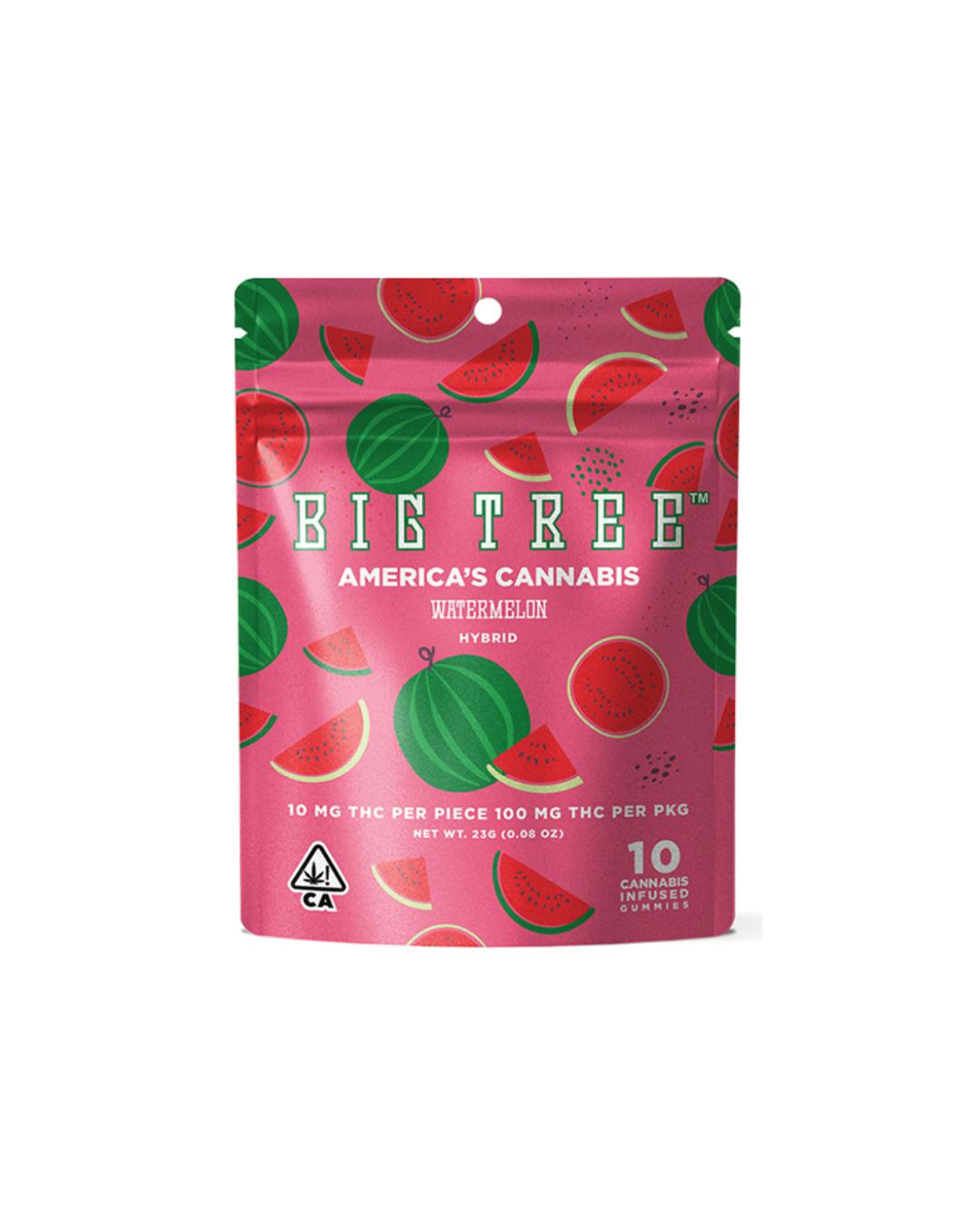Big Tree — Big Tree- Watermelon Hybrid 10mg THC Per Piece
