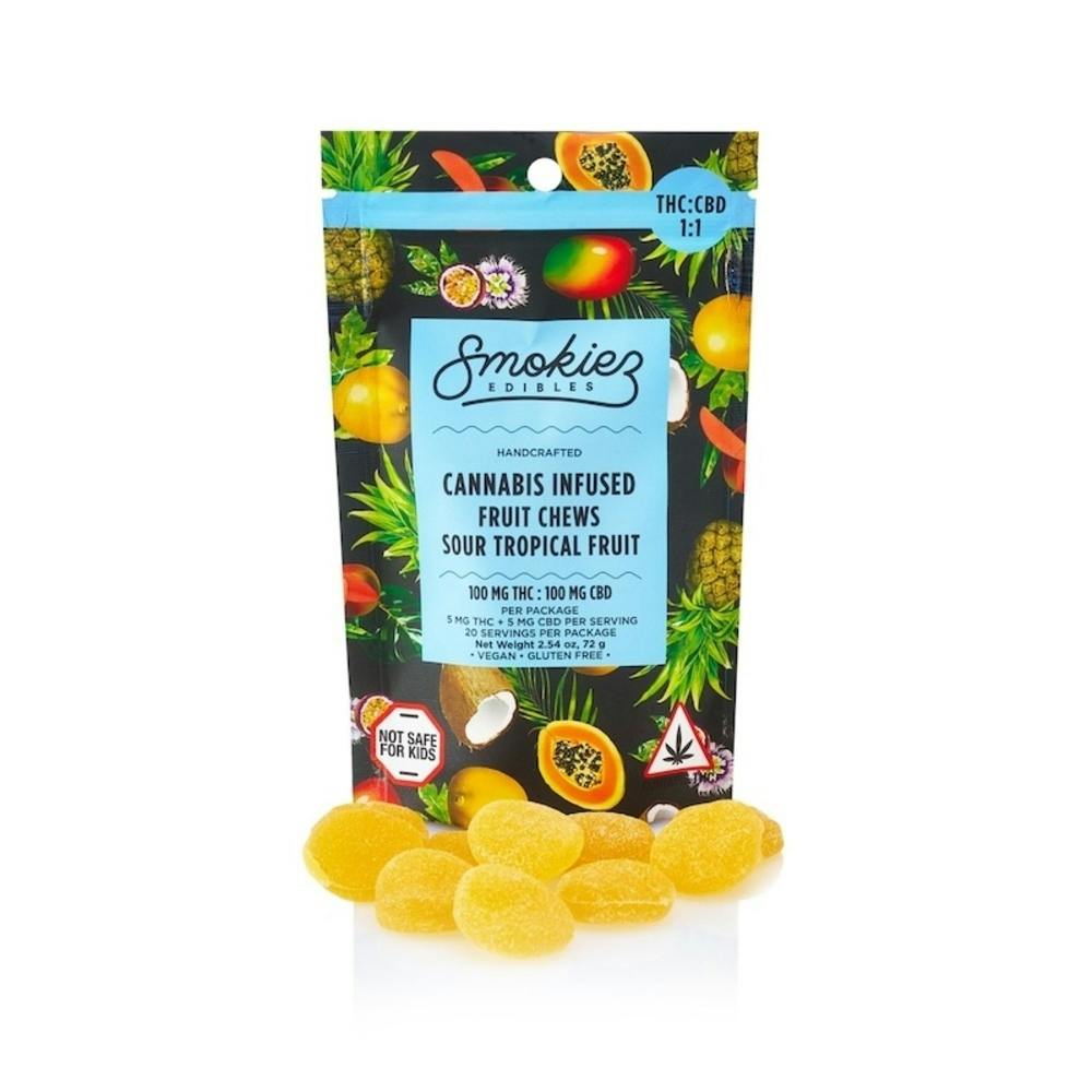 Smokiez Sour Tropical - :1 Fruit Chews