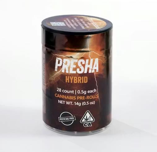 PRESHA Preroll 28pk Hybrid Citrus Kickback (14g)