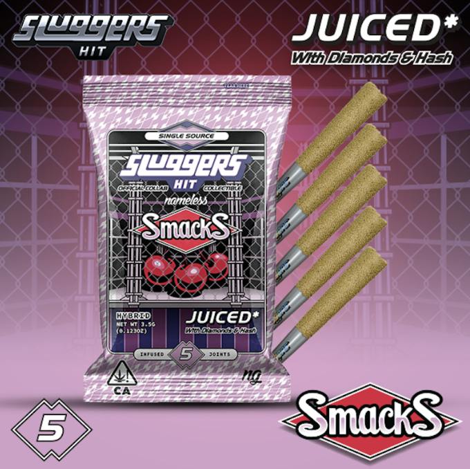 Sluggers Hit- Infused Preroll - 3.5g 5pk - Smacks