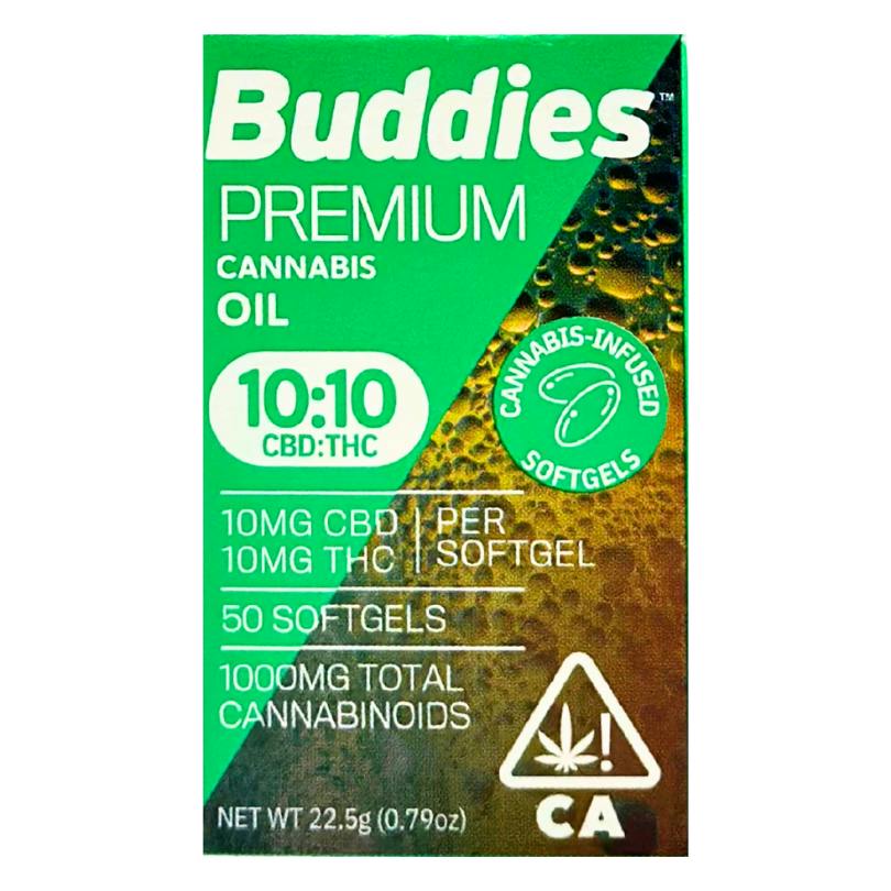 1:1 CBD:THC PCO | Capsules | 500mg CBD:500mg THC | 50ct | 10mg:10mg/ea