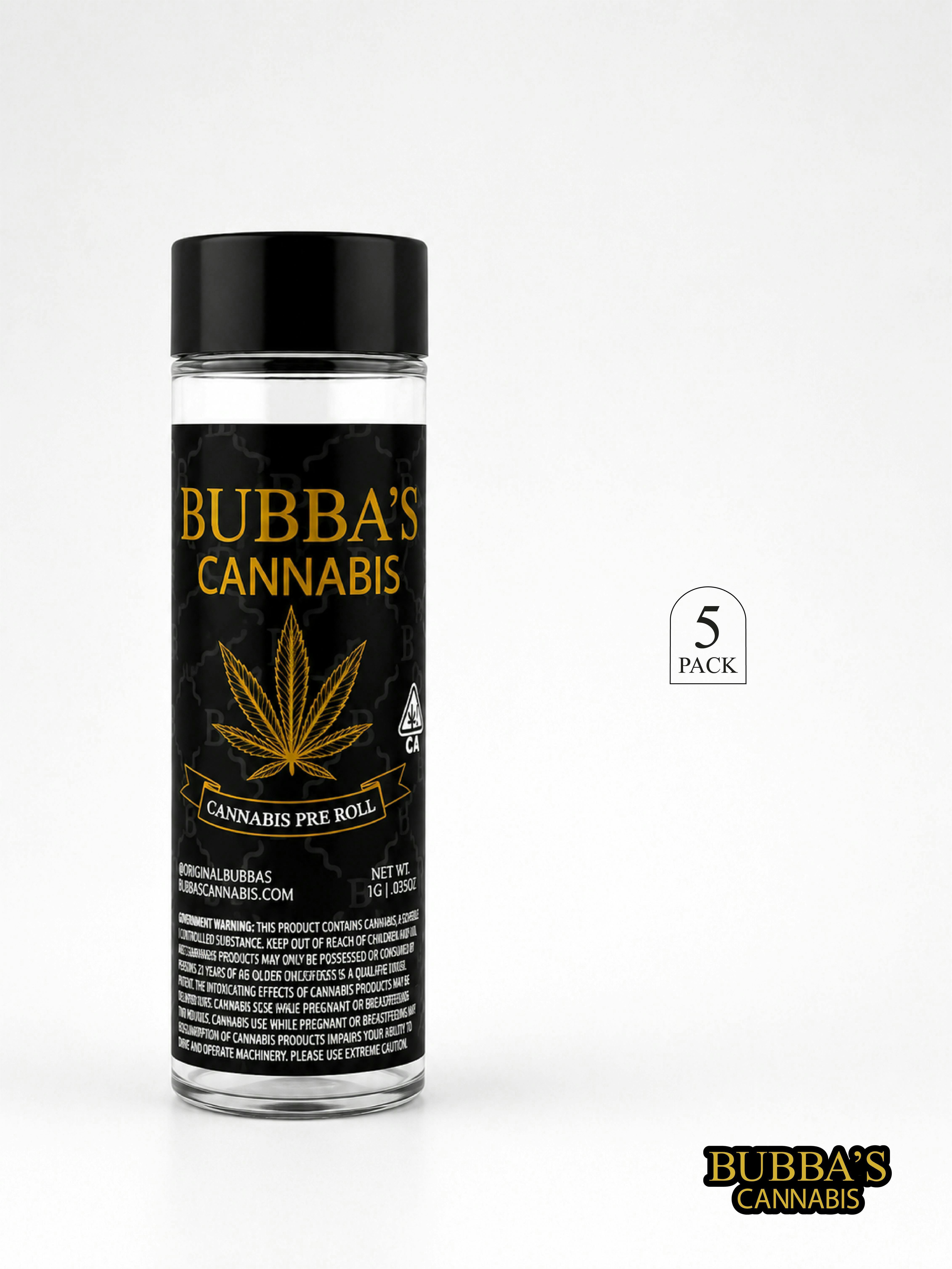 Bubba's Cannabis- Sour Tangie | Joint | 1g each | 5pk