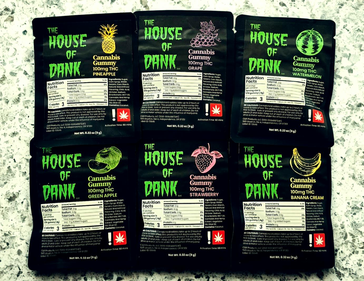HOD 100mg Gummies at The House Of Dank LLC
