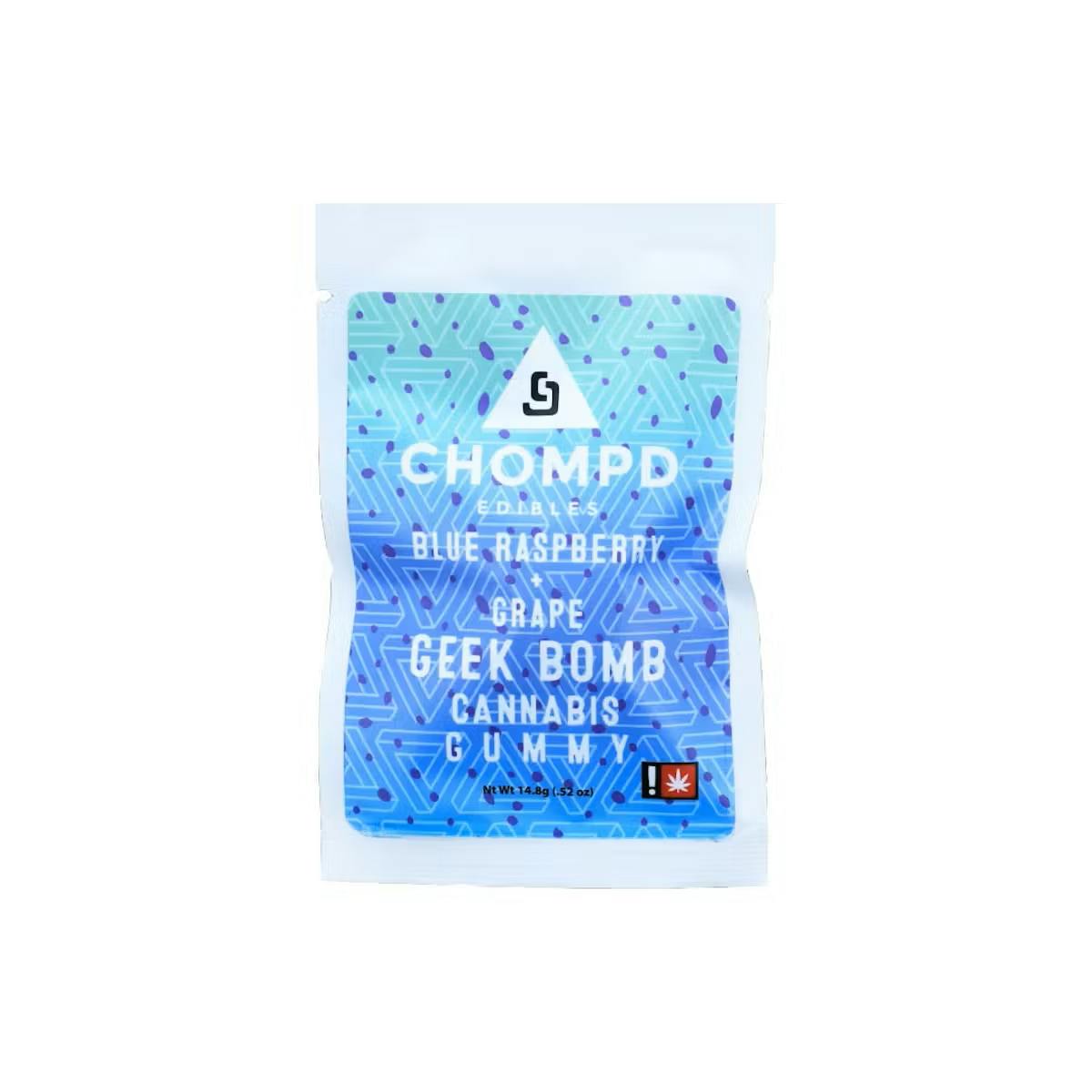 Blue Raspberry and Rainbow Geek Bites 10 pack