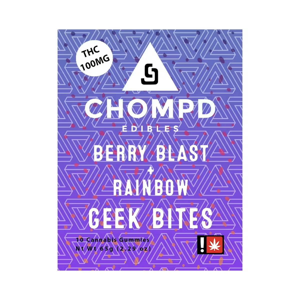 Berry Blast and Rainbow Geek Bites 10 pack
