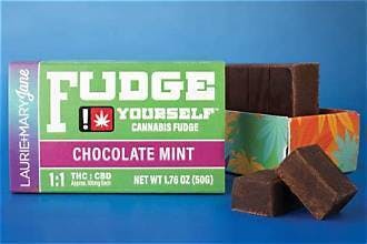 Chocolate Mint Fudge 100mg THC + 100mg CBD