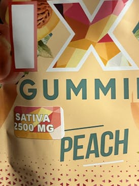 IXI Peach 2500mg Sativa Gummies