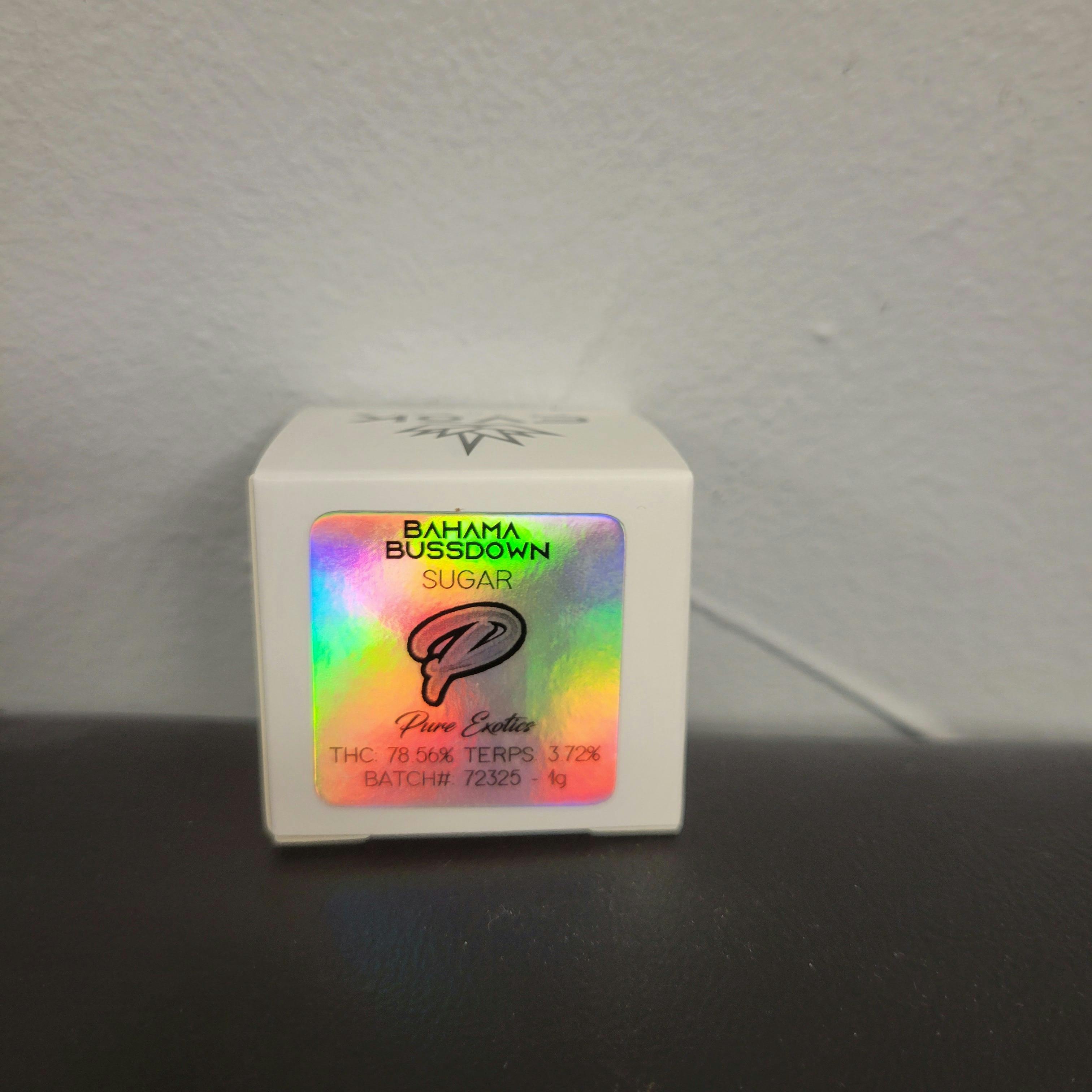1G Sugar - Bahama Bussdown - Indica Dom Hybrid