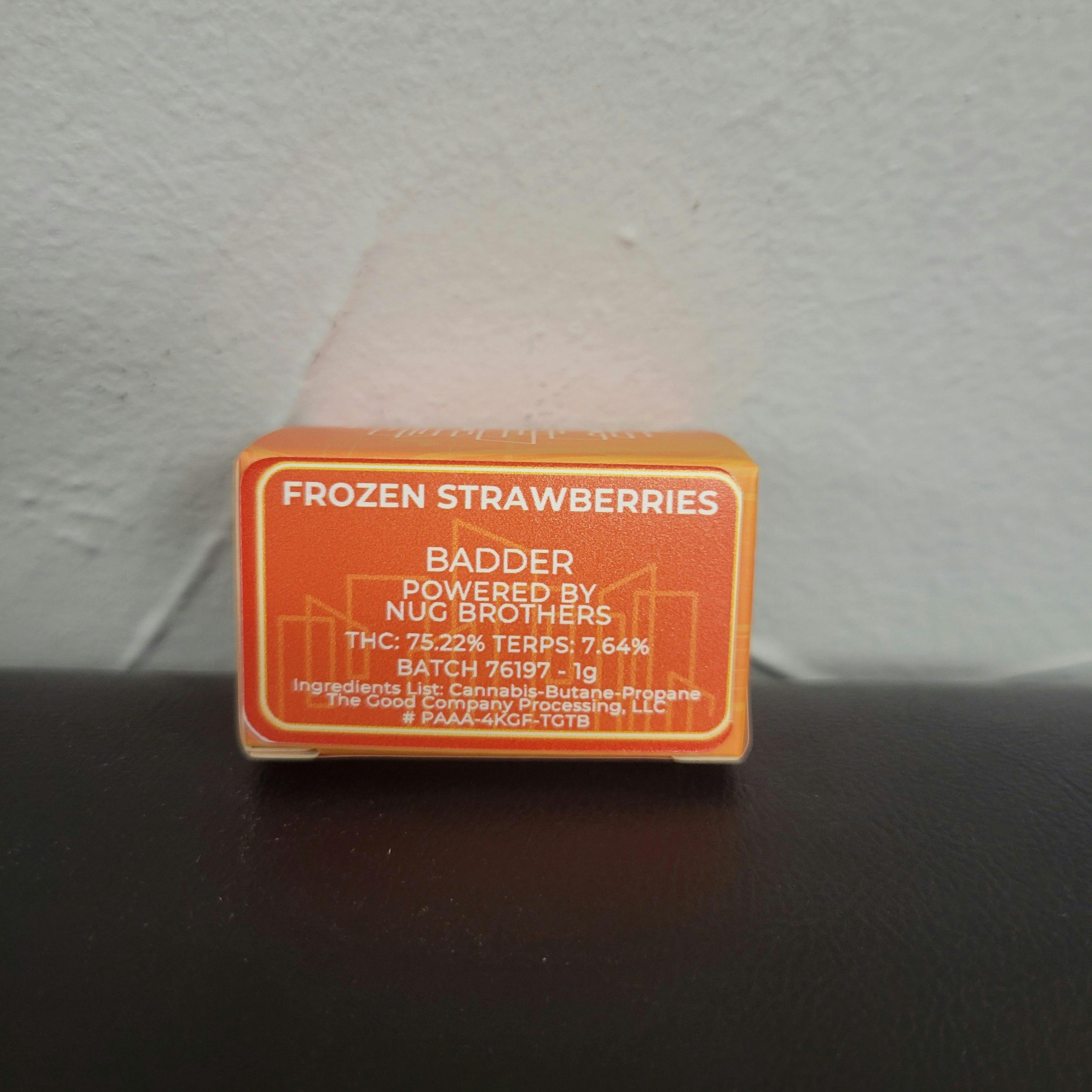 frozen strawberries | Solvent | Badder | 1g