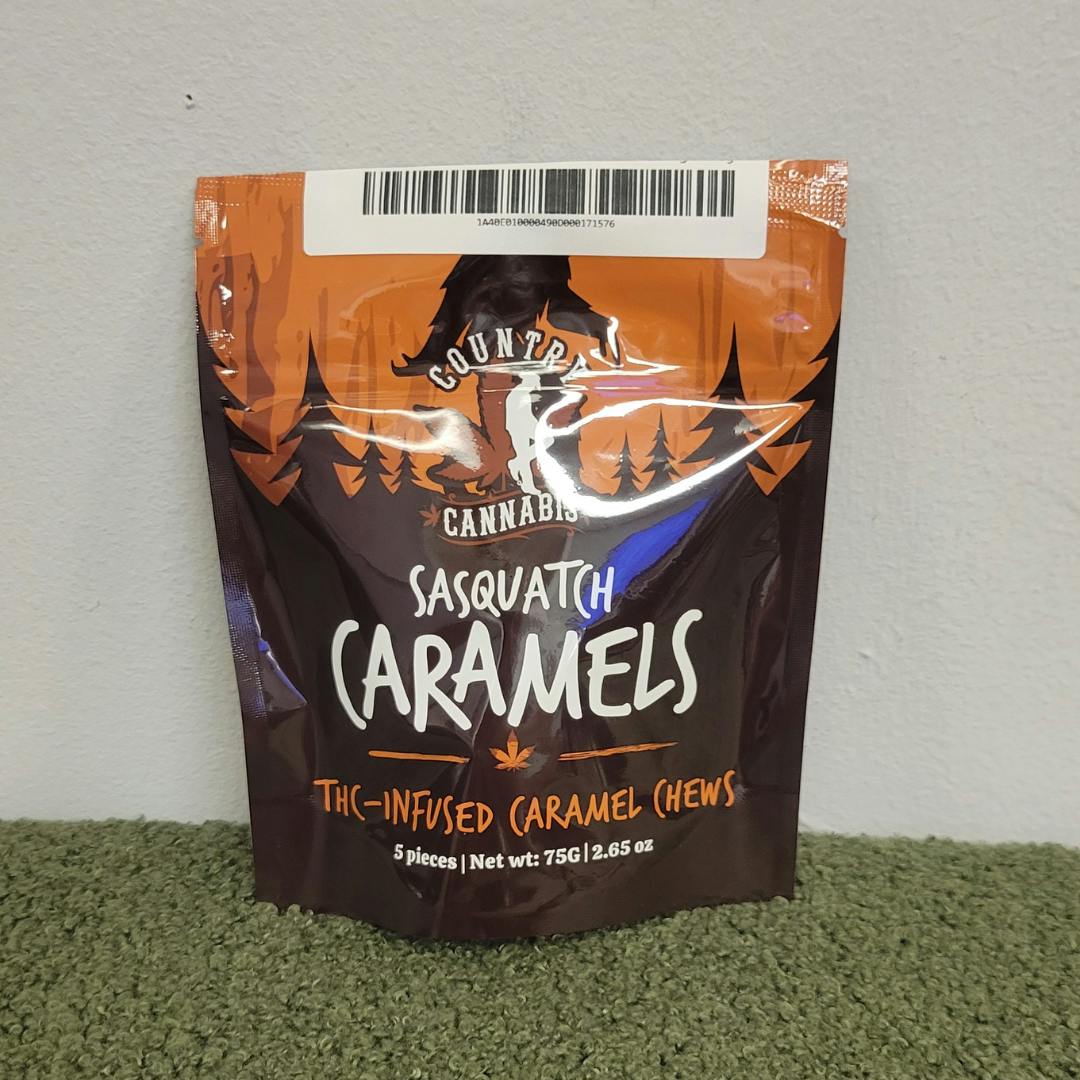 Sasquatch Caramels | THC-Infused Caramel Chews | 5 PK | 500MG