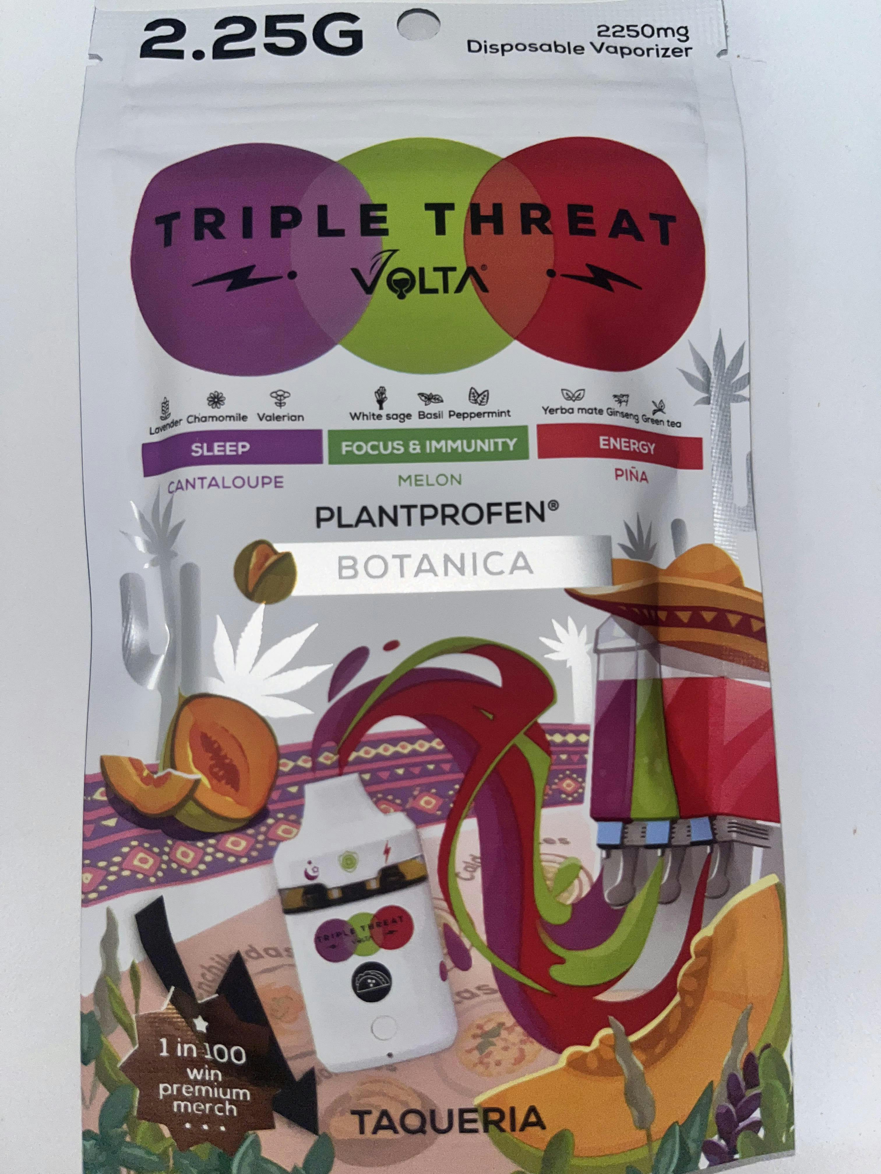 Triple Threat - 2.25G Disposable Vaporizer - Taqueria